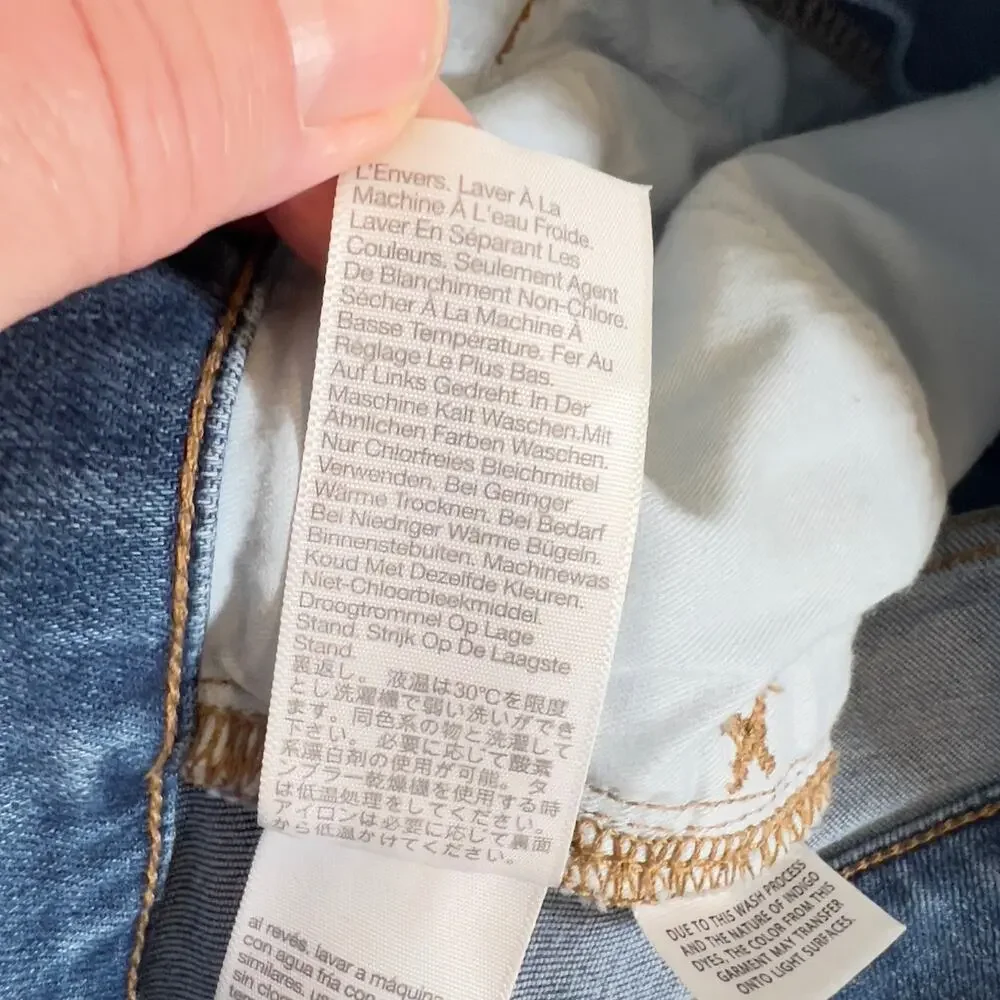 Madewell 10" Roadtripper Jeans Style # MD518 Woman's 27 Skinny High Rise Stretch - Picture 13 of 16